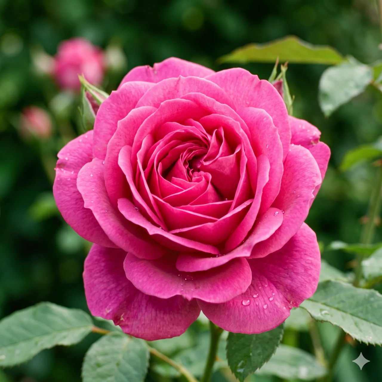 Gemini image of a rose, sparkle watermark removed — original with watermark